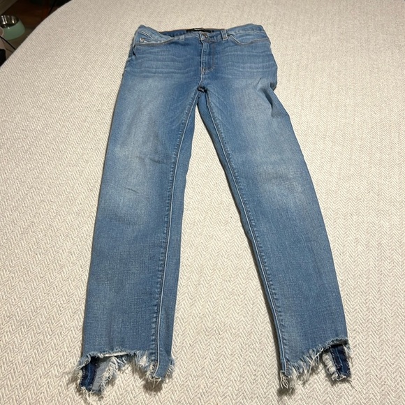Hudson Barbara Super Skinny Jeans. Light Blue Ankle Cropped Denim. Size 28. - Picture 2 of 12